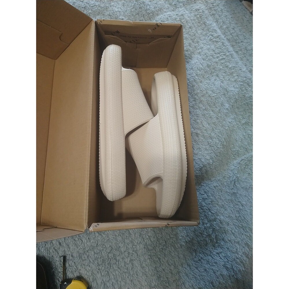 Mix It Slides Foam Eva Size 8 Cream nwt